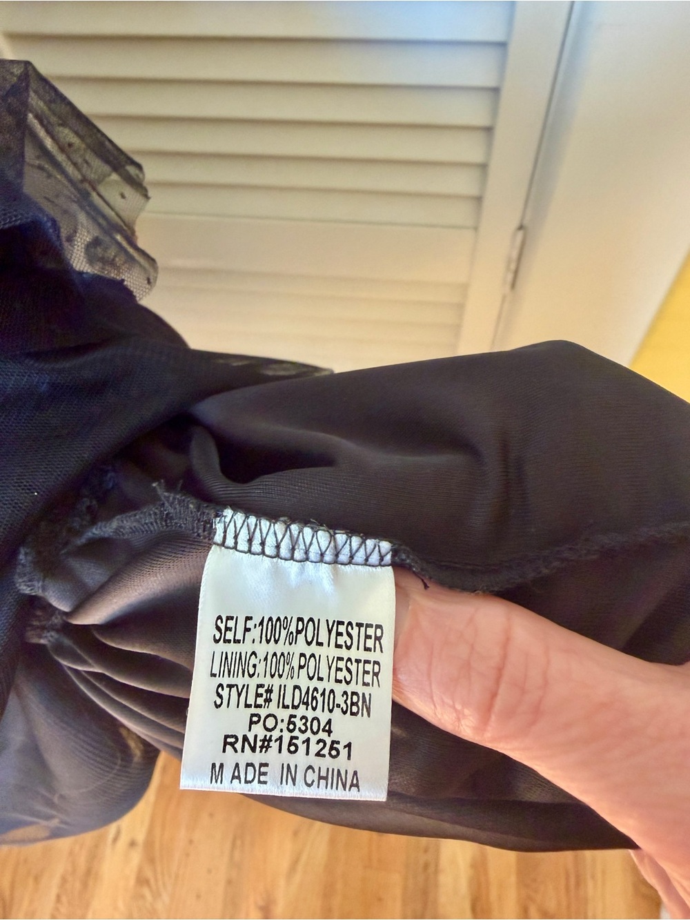 In Bloom Black V-Neck Maxi Tulle Dress - Picture 8 of 11